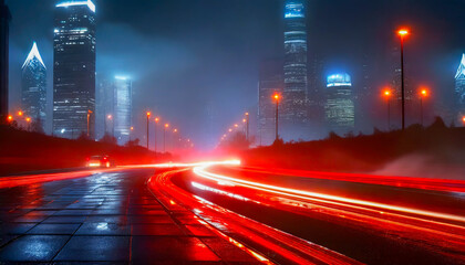 Fototapeta premium Circulation de nuit