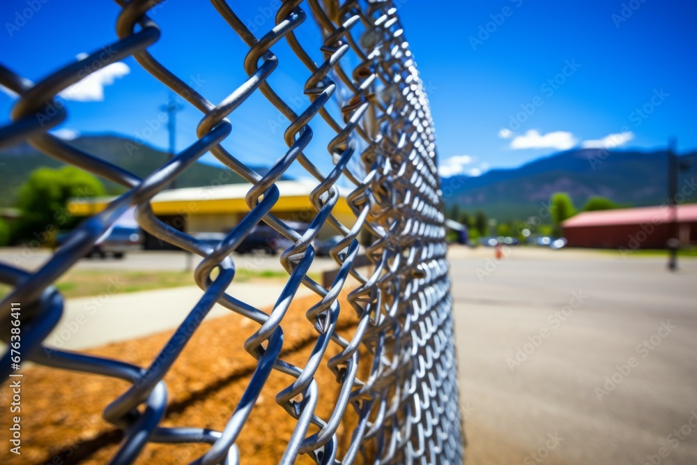 Poster customs control at the state border. background with selective focus and copy space