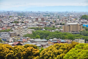 Japan - Inuyama, town in Aichi prefecture. Japanese cityscape.