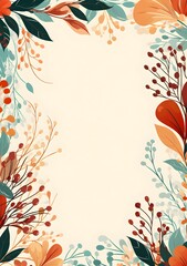 Abstract Tan color fall leaves background. Invitation and celebration card.