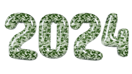 Number 2024. happy new year