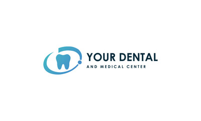 Modern and strong dentist logo design for dental care, dental hospital, dental doctor and medical industry.