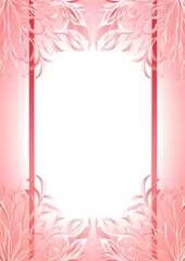 Abstract Pink ornate background. Invitation and celebration card.