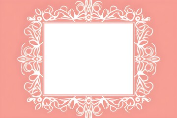 Abstract Salmon color Florals background. Invitation and celebration card.