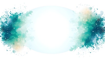 Abstract Teal snowflakes background. Invitation and celebration card.