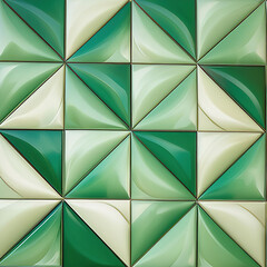 abstract geometric seamless pattern, green and jade colors. illustration