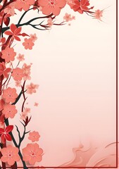 Abstract Crimson Foliage background. Invitation and celebration card.