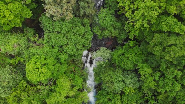 Aerial view of source of the Zrmanja River, Croatia