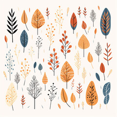 Beautiful Autumn leaves and background HD 8K wallpaper Stock Photographic Image