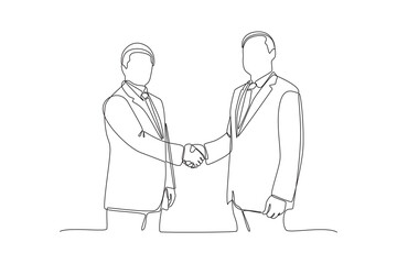 Diplomacy and embassy concept. Doodle vector illustration.