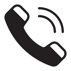 telephone glyph icon