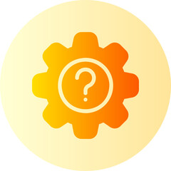gear gradient icon