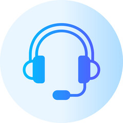 headset gradient icon