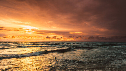 Fototapeta na wymiar Sunset at Baltic Sea 