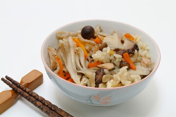 キノコとツナの炊き込みご飯