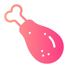 chicken gradient icon