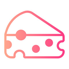 cheese gradient icon