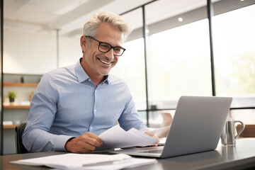 Fototapeta premium Business Report Inspection by HR Manager