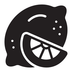 lemon glyph icon