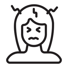 headache line icon