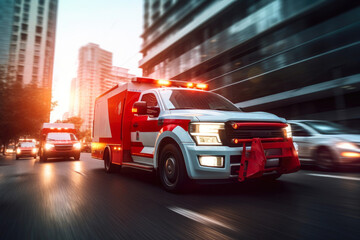 Life-Saving Race: Ambulance in Traffic