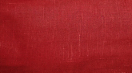 Fototapeta premium Red Linen Texture Background, Ideal for Cloth-related Designs.