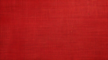Fototapeta premium Red Linen Texture Background, Ideal for Cloth-related Designs.
