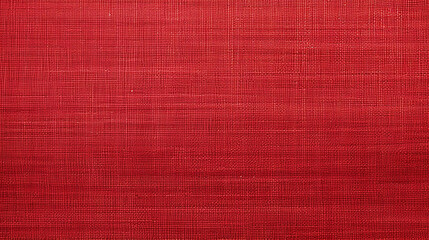 Fototapeta premium Red Linen Texture Background, Ideal for Cloth-related Designs.