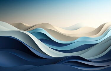 3d light blue, abstract background with beautiful shadows, creative style