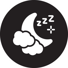 sleep glyph icon