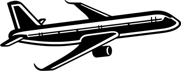 Hand-drawn Traveling Airplane Vintage Outline Icon