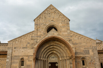 Obraz premium Beautiful view of the Italian port city of Ancona on the Adriatic coast.