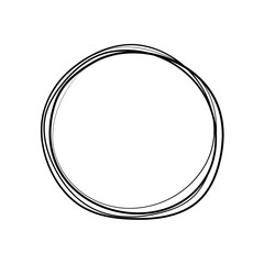 Hand Drawn Circle line Sketch set