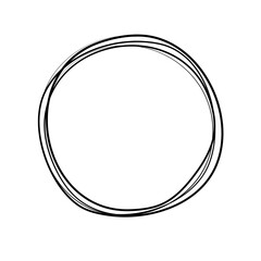 Hand Drawn Circle line Sketch set