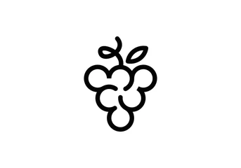 Fotobehang simple modern grape logo design   © priyo