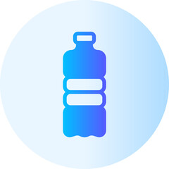 water bottle gradient icon