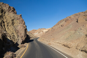 Road through Death Valley National Park, California