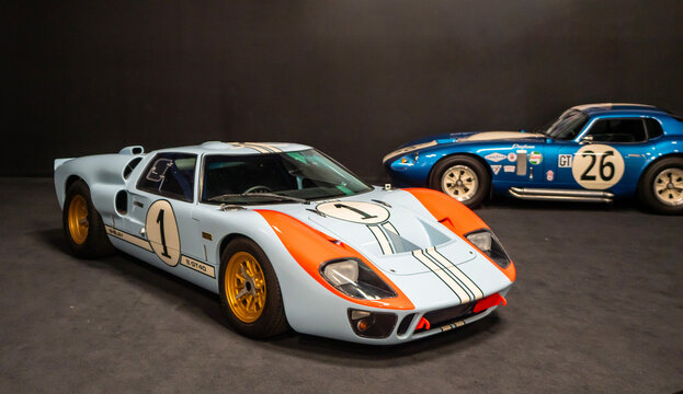 the original le mans Ford gt 40 MK II, driven 1966 in le mans by ken miles 