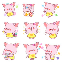 Little pig character