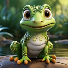 Fototapeta premium Mascotte grenouille