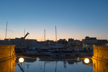 River and boats in Mazara, Sicily