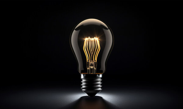 Bulb Blackout concept. Energy crisis in world. Save energy