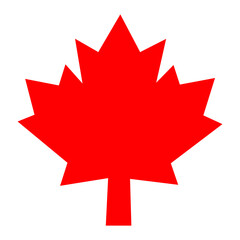Canadian Maple Leaf isolated on a Transparent Background