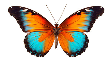 butterfly isolated on transparent PNG background, Generative ai