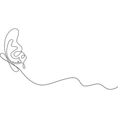 Butterfly Flying  Line
