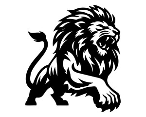 abstract; animal; defense; design; emblem; head; heraldic; king; lion; lion head; lion logo; logo; logotype; mascot; power; pride; silhouette; strenght; style; tattoo; wild; abstract; animal; defense; - obrazy, fototapety, plakaty