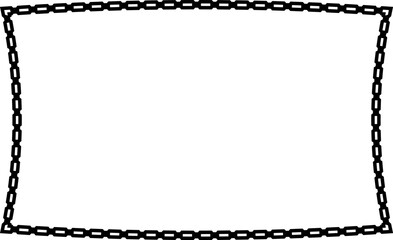Rectangle shape Chain round frame Chain let design texture decorative vintage frames silhouette black ornamental label frames banners vector retro badges elements symbols ornate ribbon borders isolate