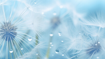 Dandelion Macro Photography: Abstract Flower Seeds Closeup