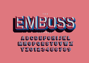 Vector of stylized modern font and alphabet