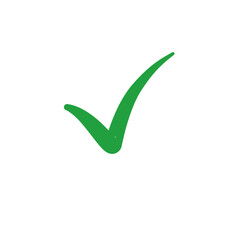 Green check mark icon vector design